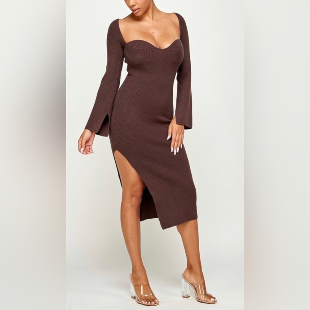 Brown Sweater Dress